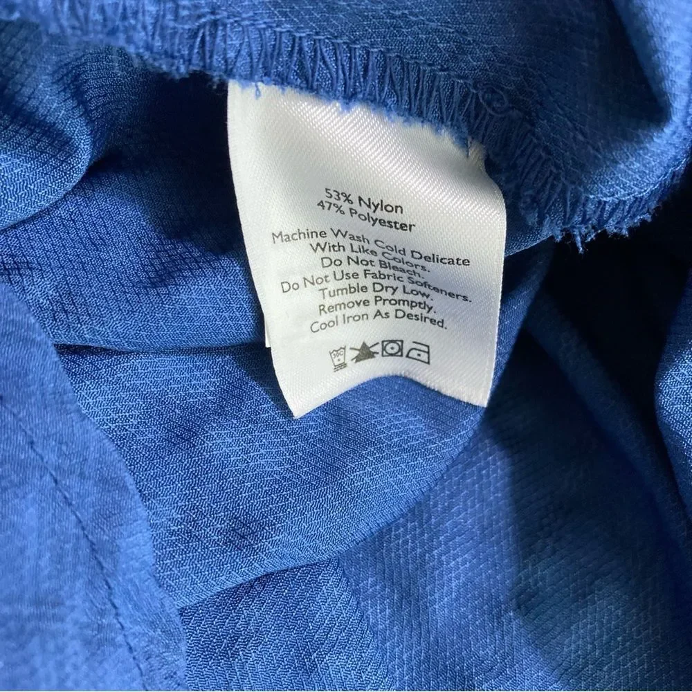 Eddie Bauer Blue Button Up Outdoors Top Size Large Women's